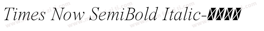 Times Now SemiBold Italic字体转换
